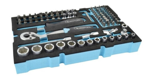 Brüder Mannesmann Quantool Topnøglesæt 1/4 (6,3 Mm) 85 Dele Q25002 Brüder Mannesmann Quantool Topnøglesæt 1/4 (6,3 Mm) 85 Dele Q25002
