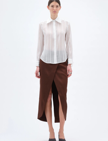 REMAIN Birger Christensen Fitted Shirt White 40