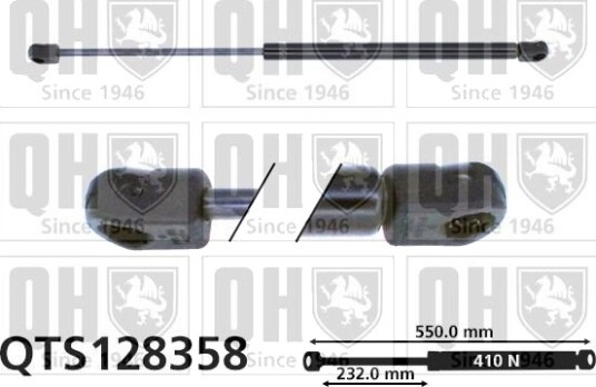 QUINTON HAZELL QTS128358 Baklukedemper