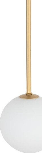 Nowodvorski Hengelampe Kier 10308 Glasskule Ball Hvit/Gull