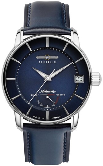 Zeppelin Herreklokke 84163 Atlantic Blå/Lær Ø43 mm Zeppelin Herreklokke 84163 Atlantic Blå/Lær Ø43 mm