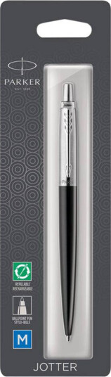 Parker Pen Jotter SS Bond Street Svart med blått blekk