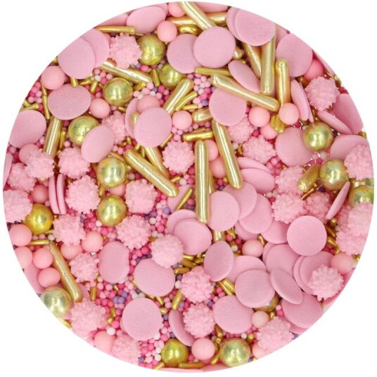 Funcakes Kakestrø Medley Glamour Pink 65g Funcakes Kakestrø Medley Glamour Pink 65g