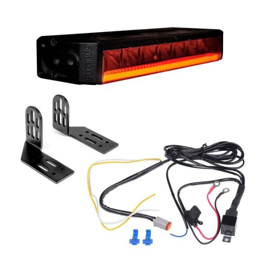 Ekstralys Firefly 10   Rett / 28 cm / 75W 1 stk   Komplett sett sidemontering