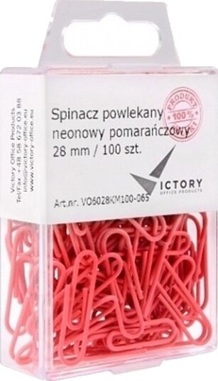 Victory Office Products Victory Office Products Stifter Runde 28 Mm 6028Km100 065 Neon Oransje Metallbelagt 100 Stk.