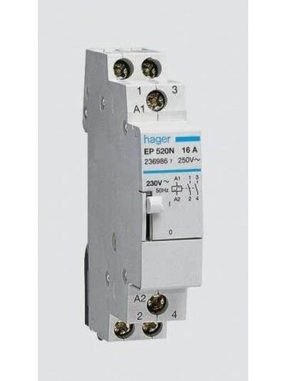 Hager Latching relay 16a 230v 2no (3250612369539)
