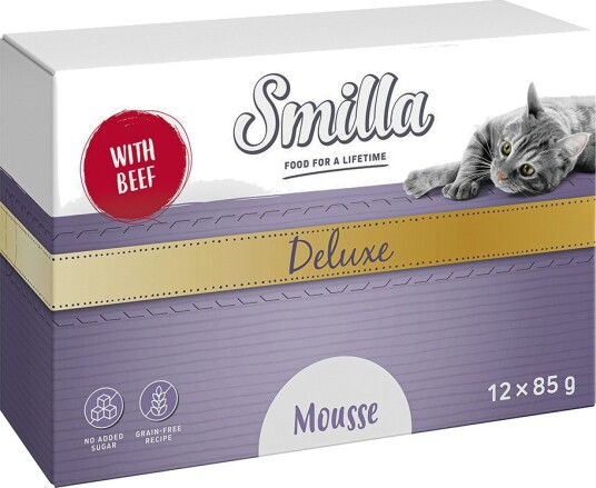 Smilla Våtfôr Deluxe Mousse Med Og Timian Storfe 48 X 85 G