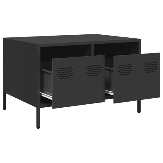 TV-benk svart 68x50x43,5 cm kaldvalset stål 8721102929953 TV-benk svart 68x50x43,5 cm kaldvalset stål 8721102929953