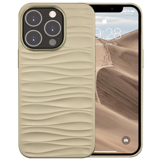dbramante1928 iPhone 14 Pro Dune Deksel - 100% Resikulert Plast - Sand