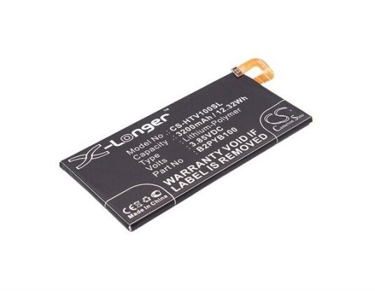 HTC M10f batteri (3200 mAh 3.85 V, Sort)