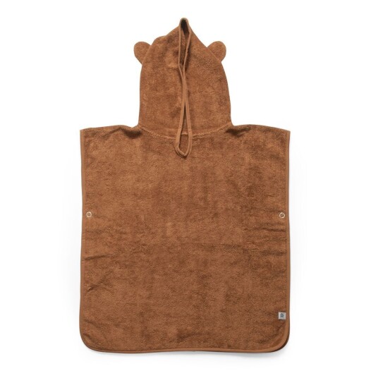 Sebra Poncho i frotté, Milo, sweet tea Brun