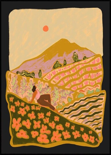 Field Of Flowers Plakat Plakat / 40x50cm