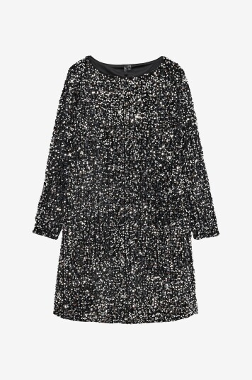 Vero Moda Curve  Kjole vmcBella LS Boatnck SQ Jrs CU Svart