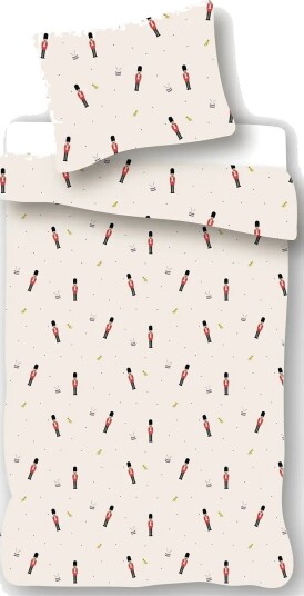 BrandMac Bed Linen "By Mats" Toy Soldier 100X140X45 Cm Cream 100X14040X45CM BrandMac Bed Linen "By Mats" Toy Soldier 100X140X45 Cm Cream 100X14040X45CM