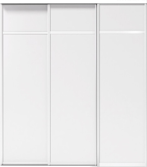 London Skyvedørsgarderobe Hvit/Sort M Hvite Skinner 1230 Mm 2 Dører London Skyvedørsgarderobe Hvit/Sort M Hvite Skinner 1230 Mm 2 Dører