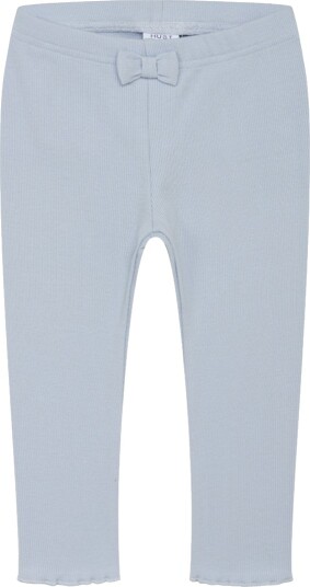 Hust and Claire Leggings   Rib   Le   Blue Lin m. Sløyfe   Hust and Claire   68   Leggings   Blå   62