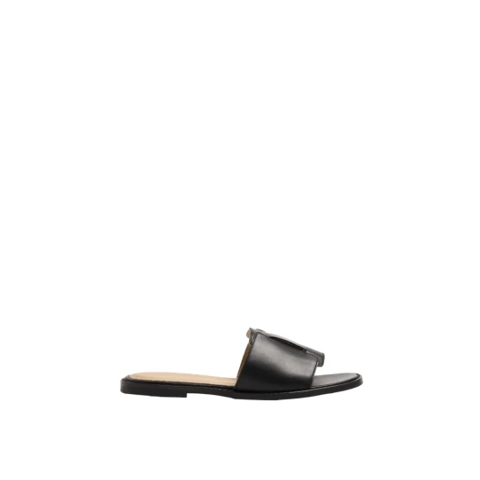 SELECTED FEMME Slfisabella leather slider Black 37 SELECTED FEMME Slfisabella leather slider Black 37