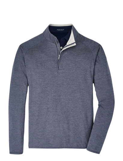 Peter Millar Stealth Performance Quarter-Zp - Blue - XXL