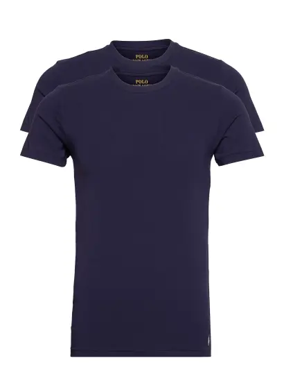 Polo Ralph Lauren Classic Crewneck Undershirt 2-Pack - Blue - XXL
