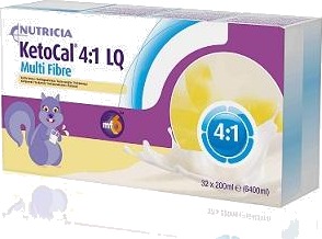 KetoCal 4:1 LQ spesialernæring flytende vanilje 32x200 ml
