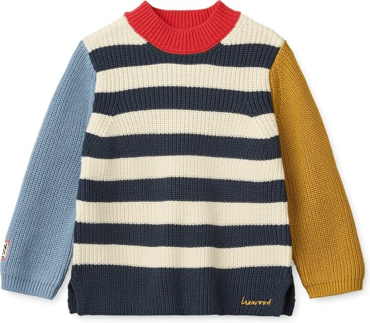 Liewood Levi Cotton Knit Jumper YUZY MULTI MIX 122/128