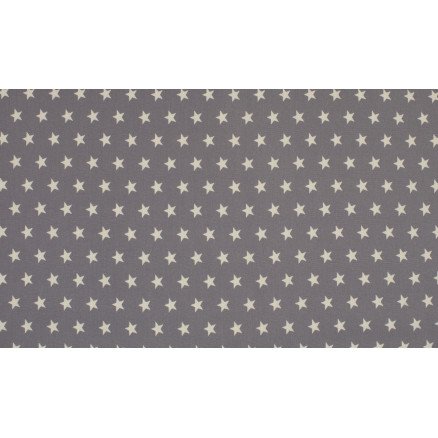 Diverse Minimals Bomullspoplinstoff Print 165 Star Grey 145cm 50cm