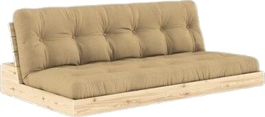 Karup Design Base Sovesofa Klarlakkert Furu/758 Beige