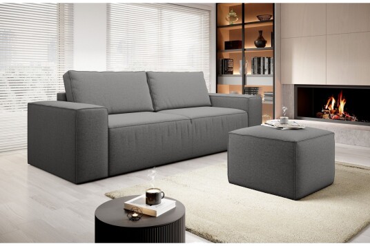 Kamli Sovesofa 3 seters med Oppbevaring Grå Kamli Sovesofa 3 seters med Oppbevaring Grå