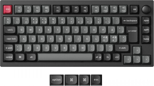 Lemokey P1 Pro Qmk Iso 75% Trådløst Mekanisk Tastatur K Super Red Carbon B Lemokey P1 Pro Qmk Iso 75% Trådløst Mekanisk Tastatur K Super Red Carbon B