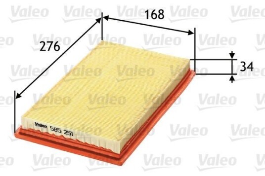 Luftfilter VALEO 585251 Luftfilter VALEO 585251