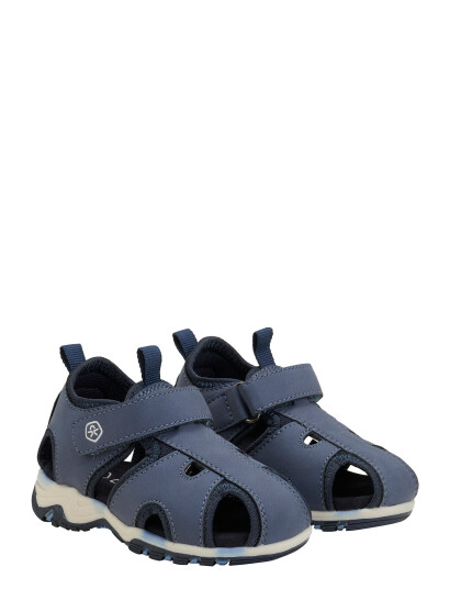 Color Kids Baby Sandals W. Velcro Strap - Navy - 27