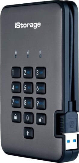 iStorage DiskAshur Pro2 5TB Nato Classified Svart IS DAP2 256 5000 C G