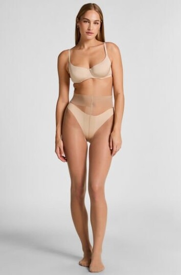 Hunkemöller Strømpebukse 15 Denier Second Skin Beige