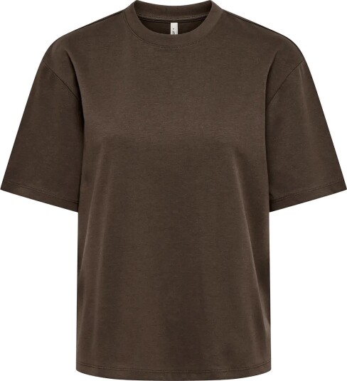 ONLY Onlsuperior Ss Oneck Loosetop Jrs Noos Brown L