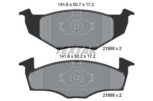 Bremseklosser TEXTAR 2186602 Bremseklosser TEXTAR 2186602