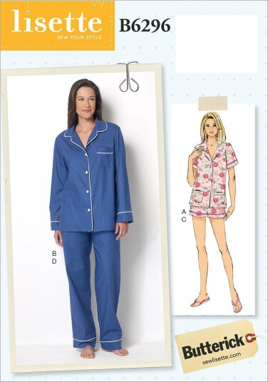 Butterick 6296- Nattøy til dame E5 (14-16-18-20-22)