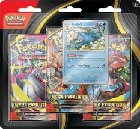 Pokemon Mega Evolution: Golduck 3-Pack Blister