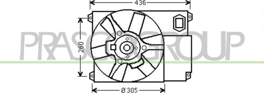PRASCO CI950F001 Kjølevifte