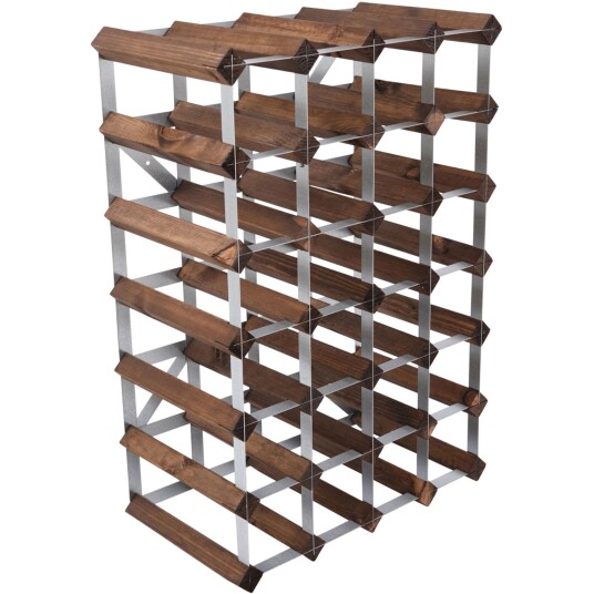 Traditional Wine Rack Vinstativ 30 flasker mørk eik