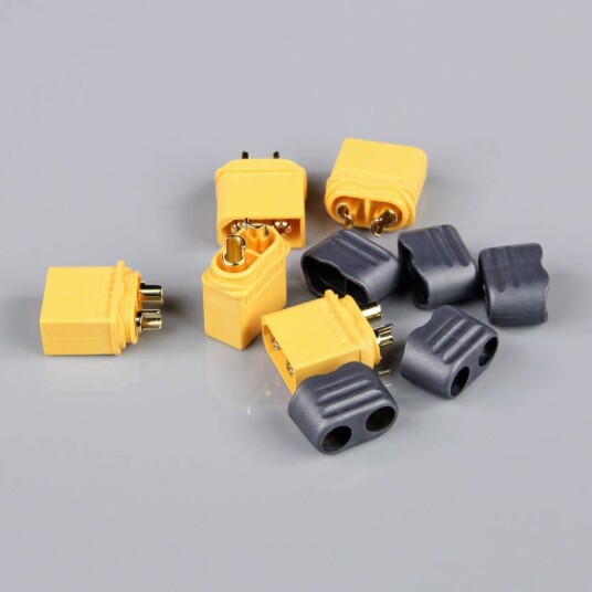 Radient 010033 XT60 Male With Cap ESC End 5Pcs