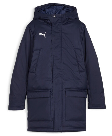 Puma teamFINAL Winter Jacket, vinterjakke, junior PUMA Navy-PUMA Silve