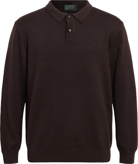 Timberland Cotton Polo Sweater   Brown   XL