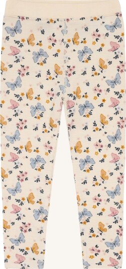 Hust and Claire - Leggings i merinoull "Butterfly" Off White
