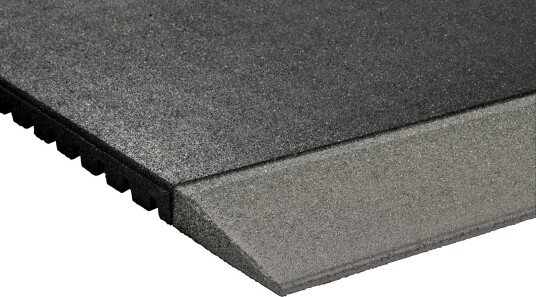 Granuflex Rampe Til Gummifliser 1000 x 200 x 43 mm Grey
