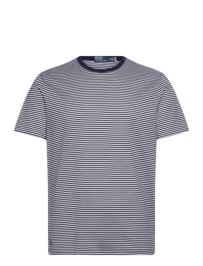 Polo Ralph Lauren Standard Fit Striped Lisle T Shirt White L