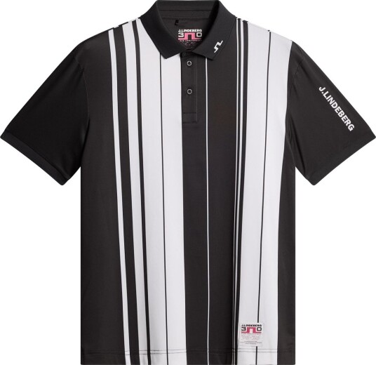 J.Lindeberg 30Y Tour Tech Striped Polo Golf pologenser herre Stripe Placement Graphic Medium J.Lindeberg 30Y Tour Tech Striped Polo Golf pologenser herre Stripe Placement Graphic Medium