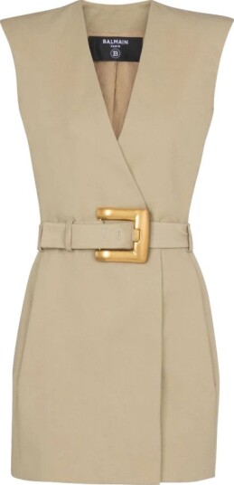 Balmain, Dame, Kjoler, Beige, M,
