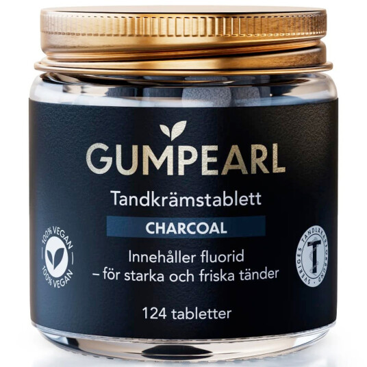 Tannkremtabletter GUMPEARL Charcoal Fluor Glass 248 pcs. Tannkremtabletter GUMPEARL Charcoal Fluor Glass 248 pcs.