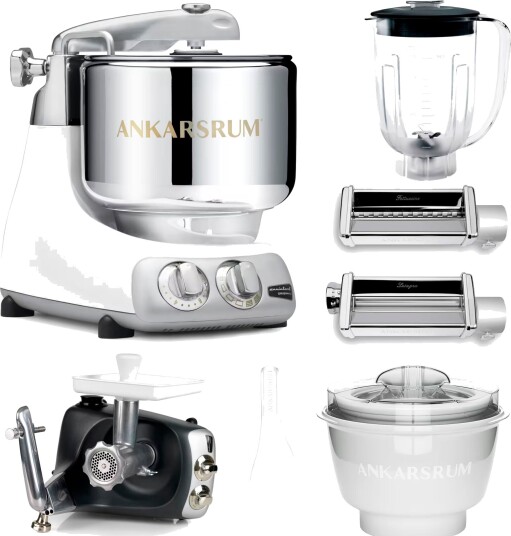 Ankarsrum Assistent Original kjøkkenmaskin med middagspakke mineral white