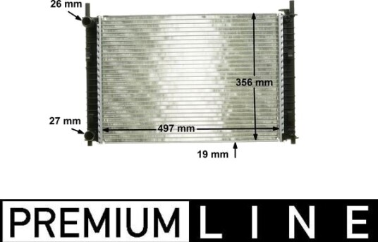 MAHLE CR 1354 000P Radiator, motorkjøling